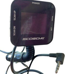 Scosche FMTD3 Digital FM Transmitter Aux Input 12V DC Car Adapter 109c